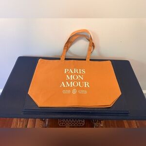 Sézane ‘Paris Mon Amour' Canvas Tote